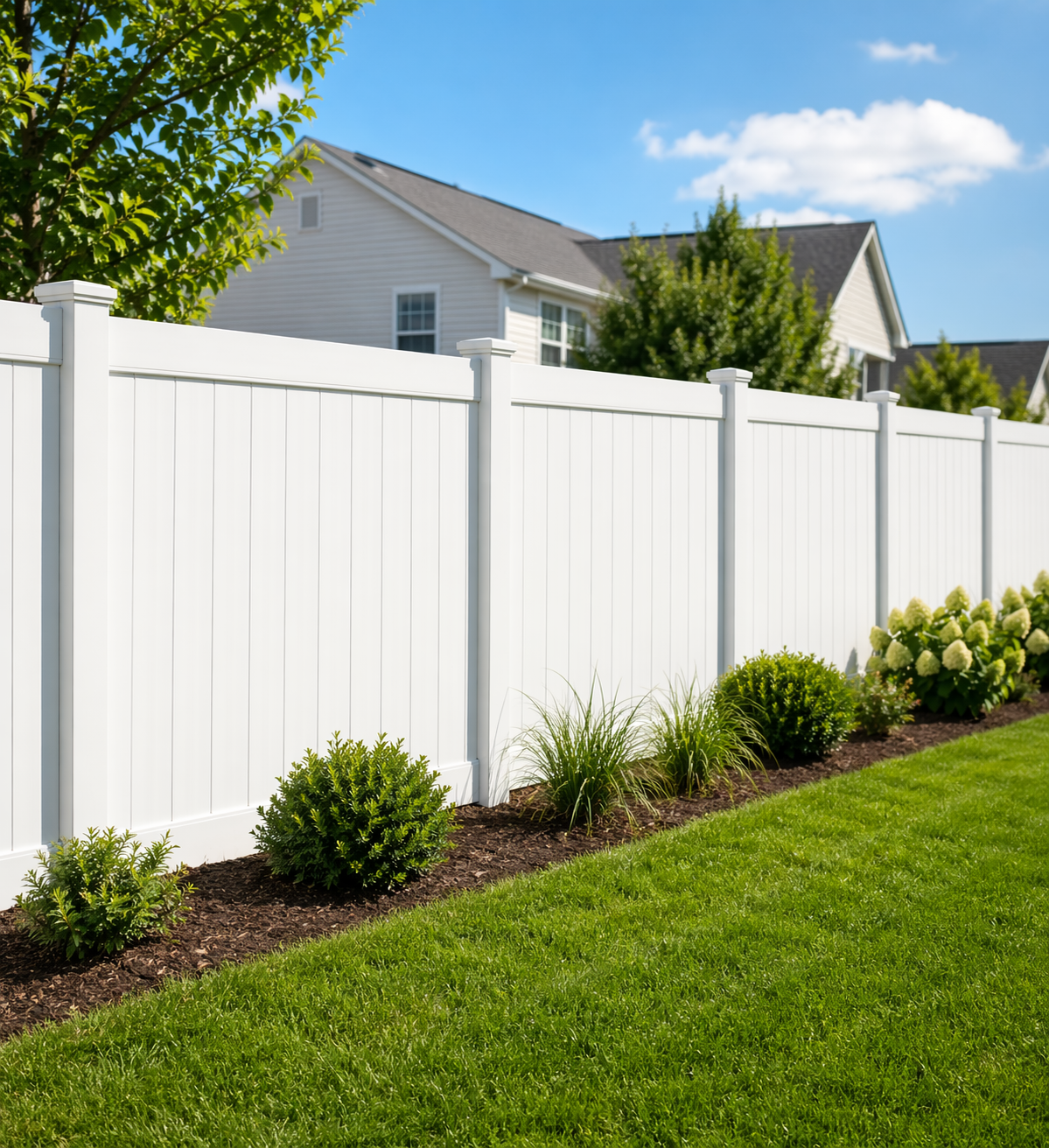 Vinyl fence installation by Mar Contracting LLC